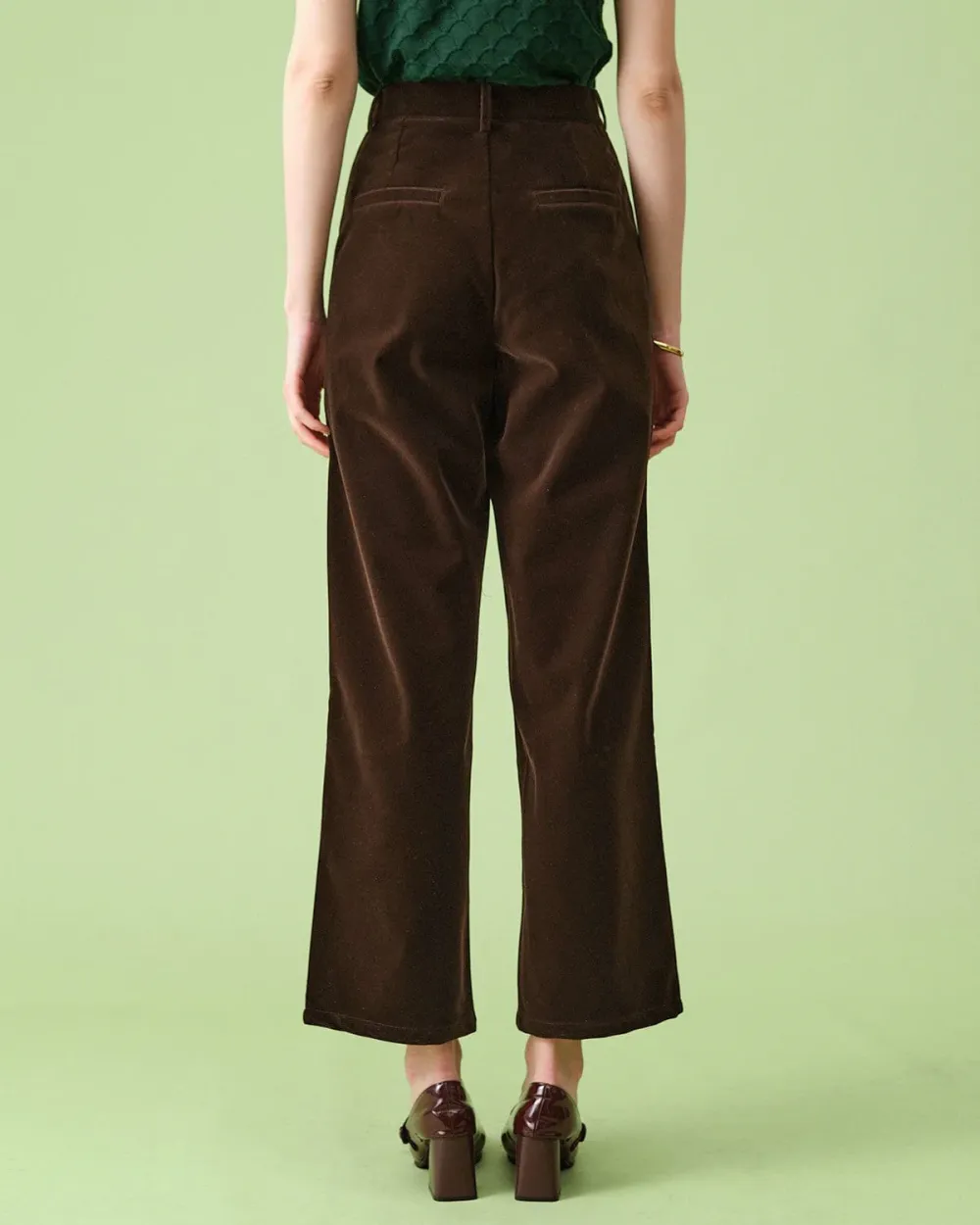 The High Waisted Pleated Wide Leg Pants