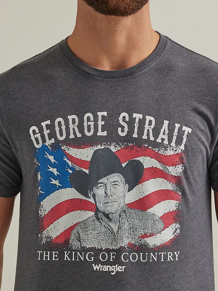 MEN'S GEORGE STRAIT SHORT SLEEVE GRAPHIC T-SHIRT IN PORT