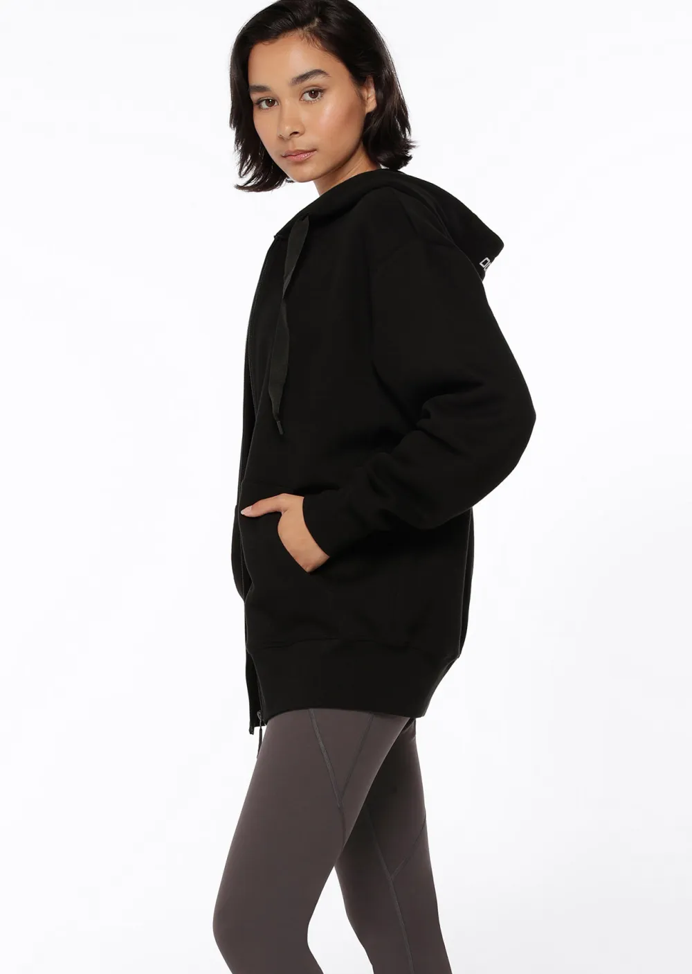 Fleece Zip Thru Hoodie