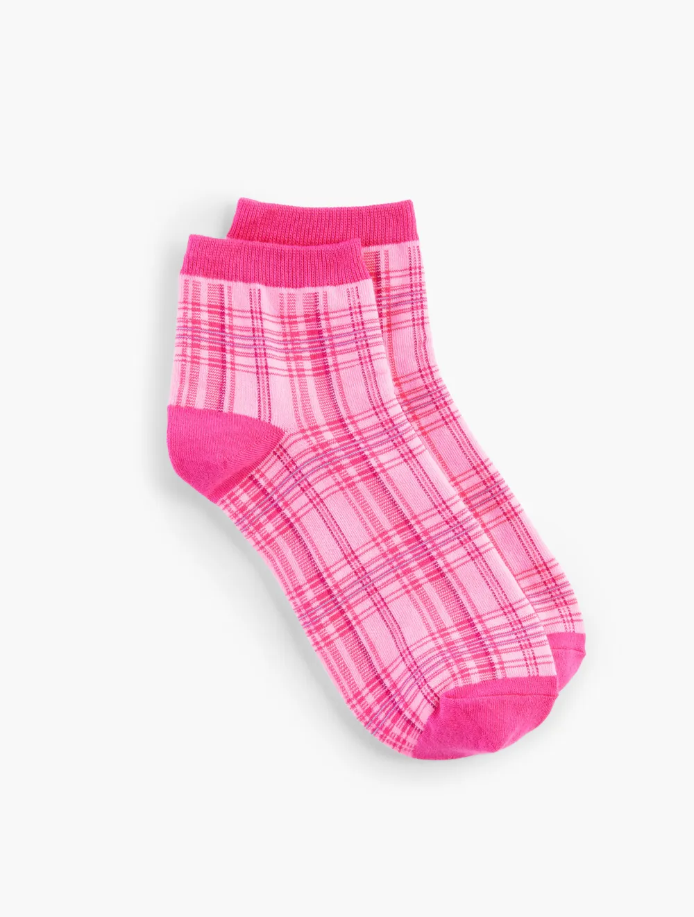 Harbor Plaid Crew Socks