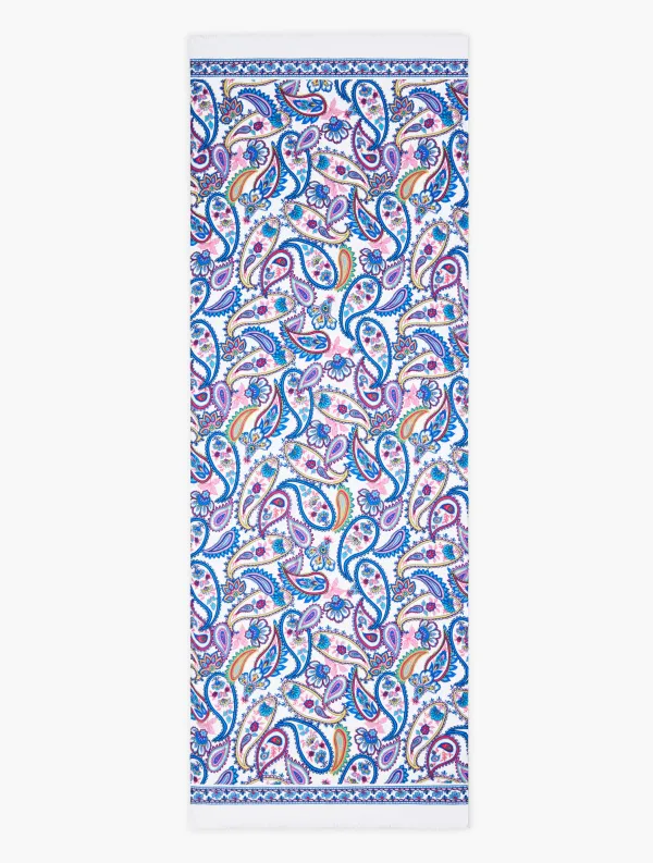 Blossom Paisley Oblong Scarf